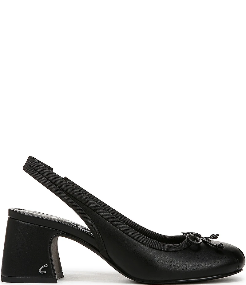 Circus NY by Sam Edelman Diane Leather Bow Slingback Ballet Pumps