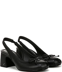 Circus NY by Sam Edelman Diane Leather Bow Slingback Ballet Pumps