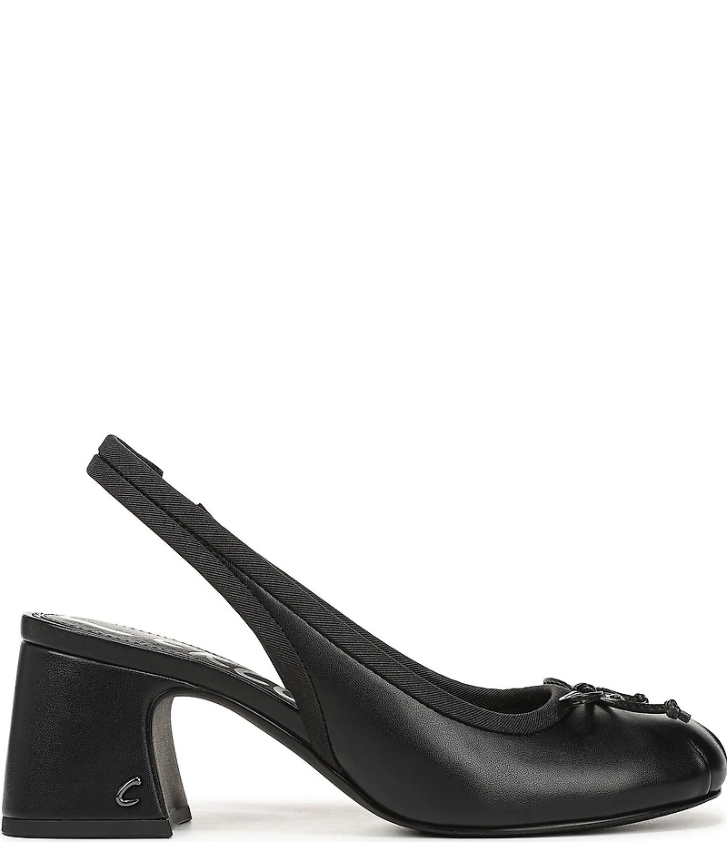 Circus NY by Sam Edelman Diane Leather Bow Slingback Ballet Pumps