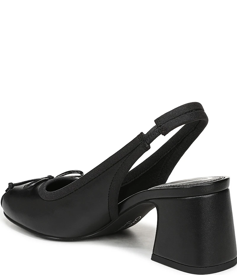 Circus NY by Sam Edelman Diane Leather Bow Slingback Ballet Pumps