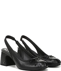 Circus NY by Sam Edelman Diane Leather Bow Slingback Ballet Pumps