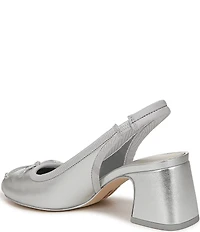Circus NY by Sam Edelman Diane Metallic Bow Slingback Ballet Pumps