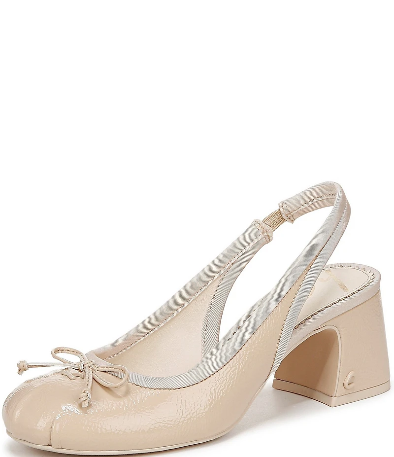 Circus NY by Sam Edelman Diane Patent Bow Slingback Ballet Pumps