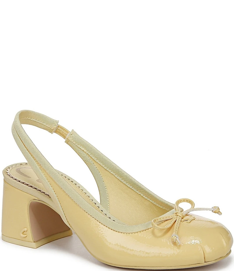 Circus NY by Sam Edelman Diane Patent Bow Slingback Ballet Pumps