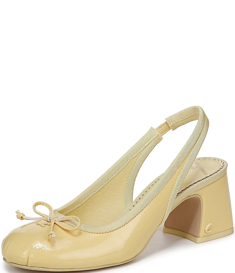 Circus NY by Sam Edelman Diane Patent Bow Slingback Ballet Pumps