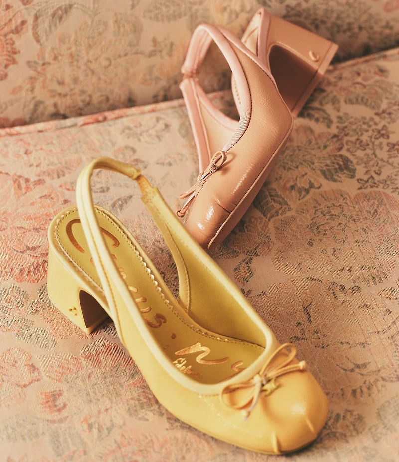 Circus NY by Sam Edelman Diane Patent Bow Slingback Ballet Pumps