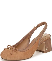 Circus NY by Sam Edelman Diane Suede Bow Slingback Ballet Pumps
