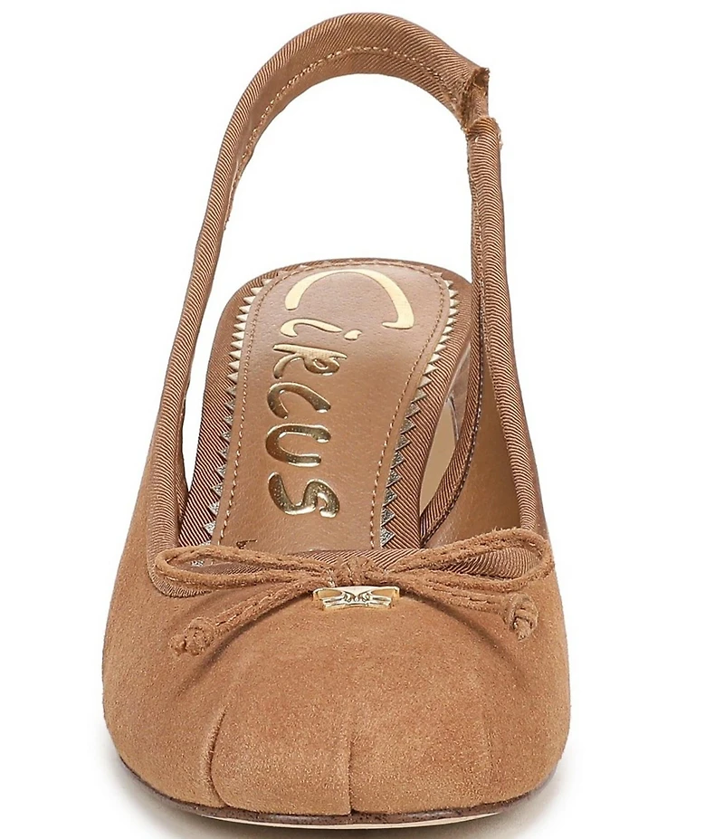 Circus NY by Sam Edelman Diane Suede Bow Slingback Ballet Pumps