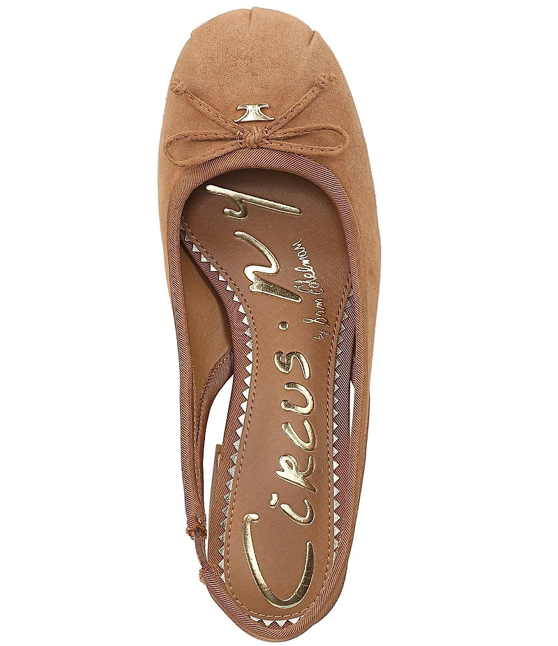 Circus NY by Sam Edelman Diane Suede Bow Slingback Ballet Pumps