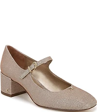 Circus NY by Sam Edelman Eloisa Glitter Fabric Mary Jane Dress Pumps