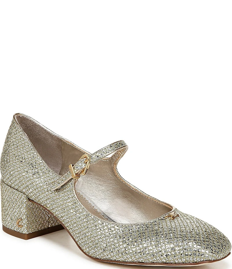 Circus NY by Sam Edelman Eloisa Glitter Fishnet Mary Jane Dress Pumps