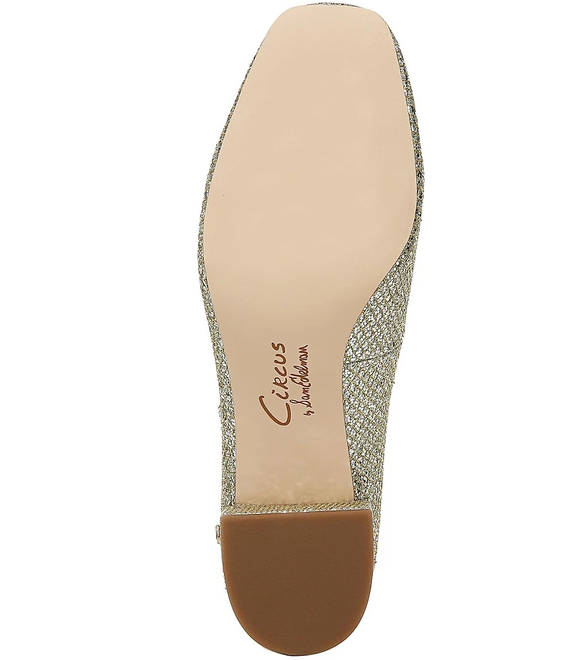 Circus NY by Sam Edelman Eloisa Glitter Fishnet Mary Jane Dress Pumps