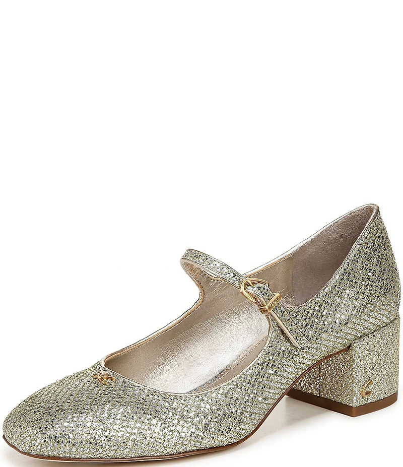 Circus NY by Sam Edelman Eloisa Glitter Fishnet Mary Jane Dress Pumps