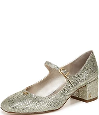 Circus NY by Sam Edelman Eloisa Glitter Fishnet Mary Jane Dress Pumps