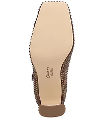 Circus NY by Sam Edelman Elora Floral Rhinestone Embellished Mary Jane Cap Toe Dress Pumps