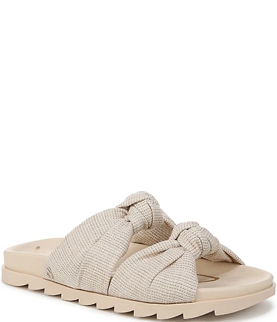 Circus NY by Sam Edelman Estelle Linen Knotted Slide Sandals