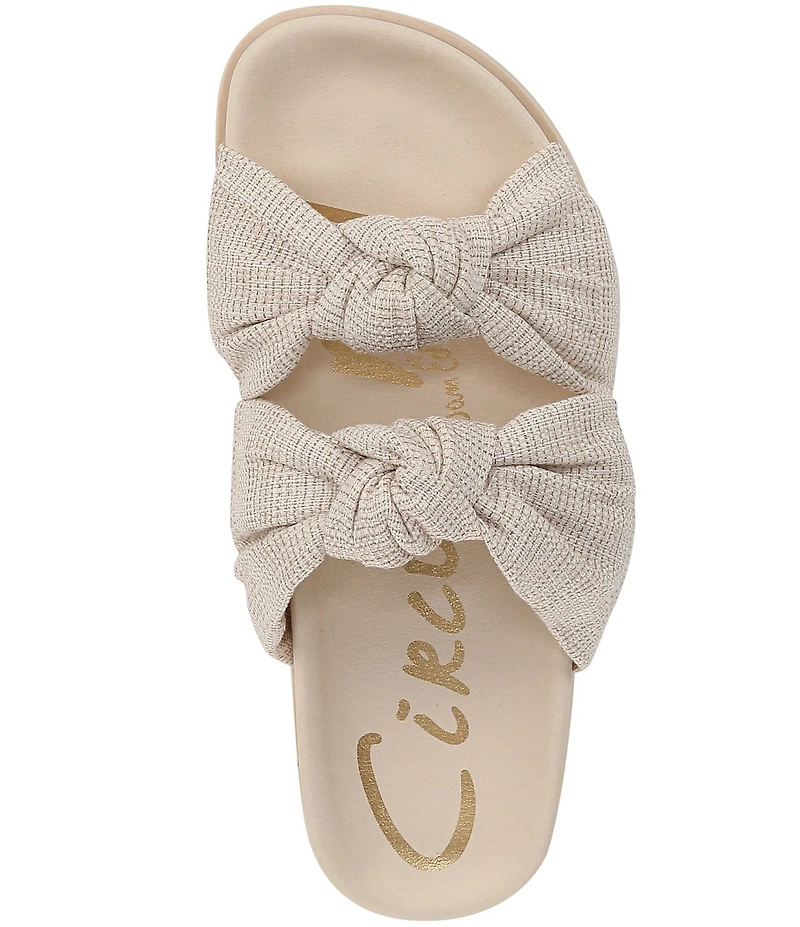 Circus NY by Sam Edelman Estelle Linen Knotted Slide Sandals