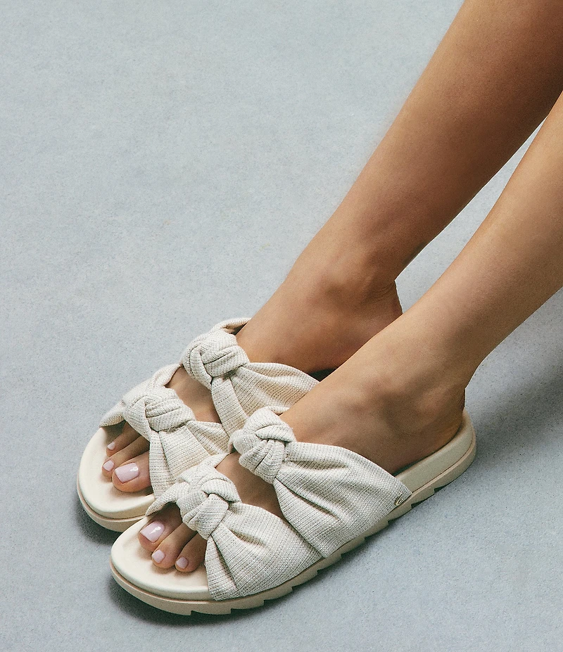 Circus NY by Sam Edelman Estelle Linen Knotted Slide Sandals