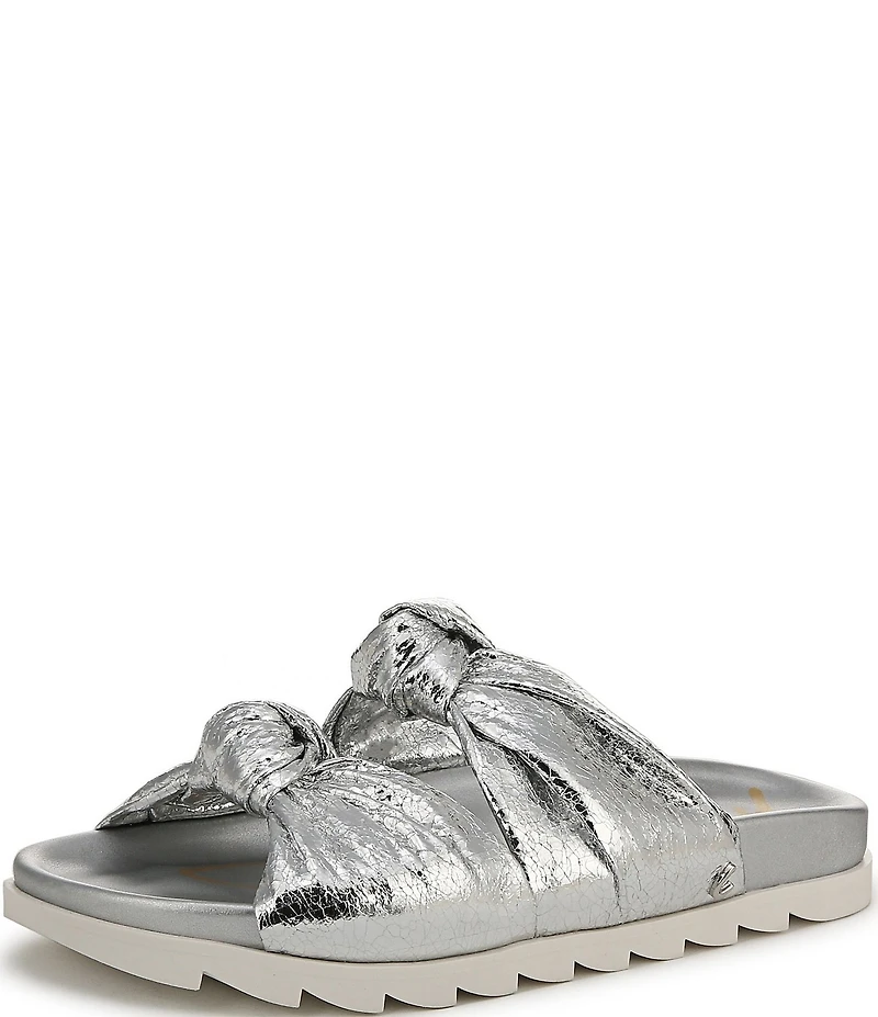 Circus NY by Sam Edelman Estelle Metallic Knotted Slide Sandals