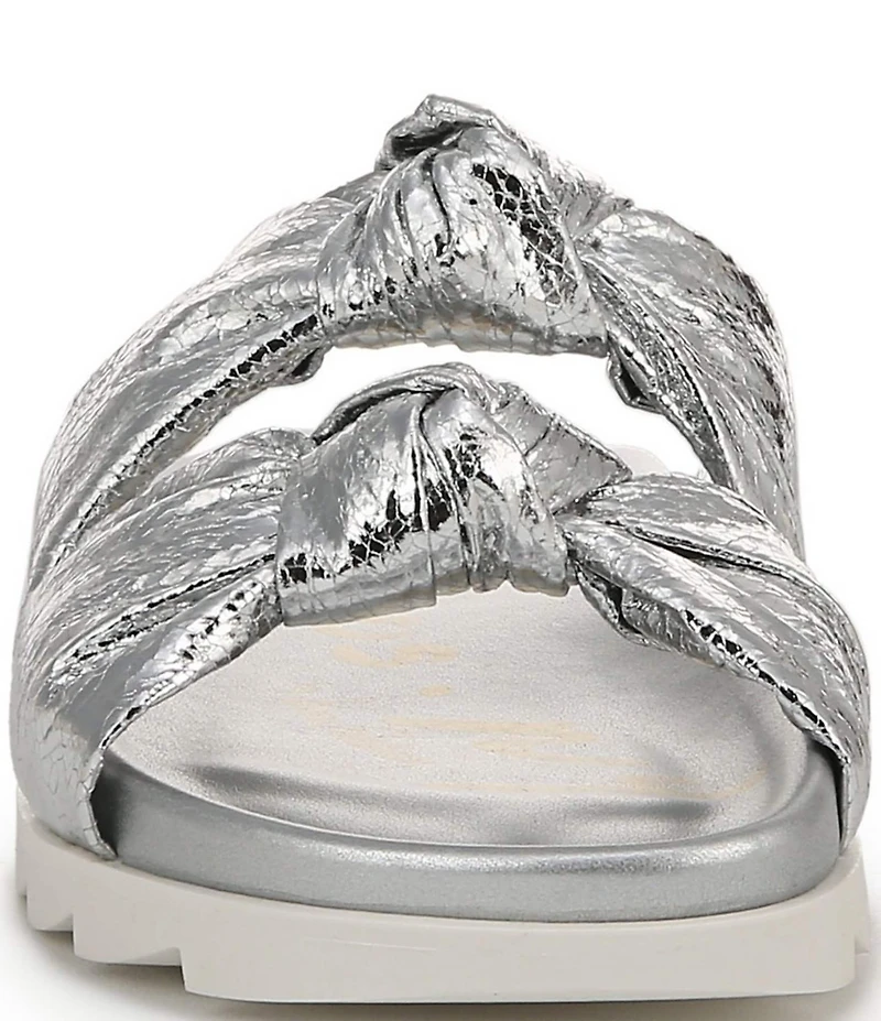 Circus NY by Sam Edelman Estelle Metallic Knotted Slide Sandals