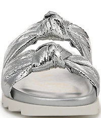 Circus NY by Sam Edelman Estelle Metallic Knotted Slide Sandals