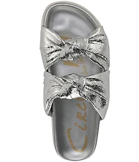 Circus NY by Sam Edelman Estelle Metallic Knotted Slide Sandals