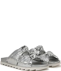Circus NY by Sam Edelman Estelle Metallic Knotted Slide Sandals