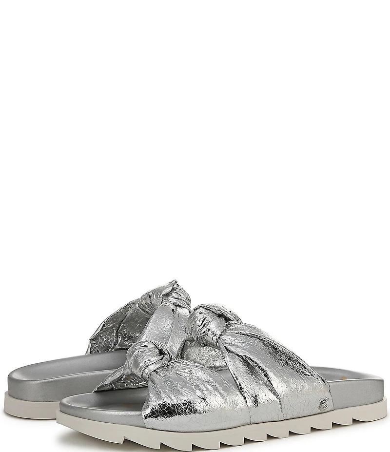 Circus NY by Sam Edelman Estelle Metallic Knotted Slide Sandals