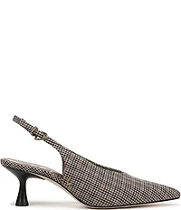 Circus NY by Sam Edelman Fawn Houndstooth Slingback Kitten Heel Dress Pumps