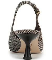 Circus NY by Sam Edelman Fawn Houndstooth Slingback Kitten Heel Dress Pumps