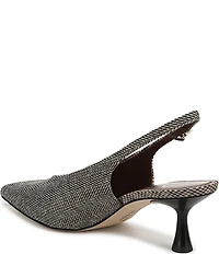 Circus NY by Sam Edelman Fawn Houndstooth Slingback Kitten Heel Dress Pumps