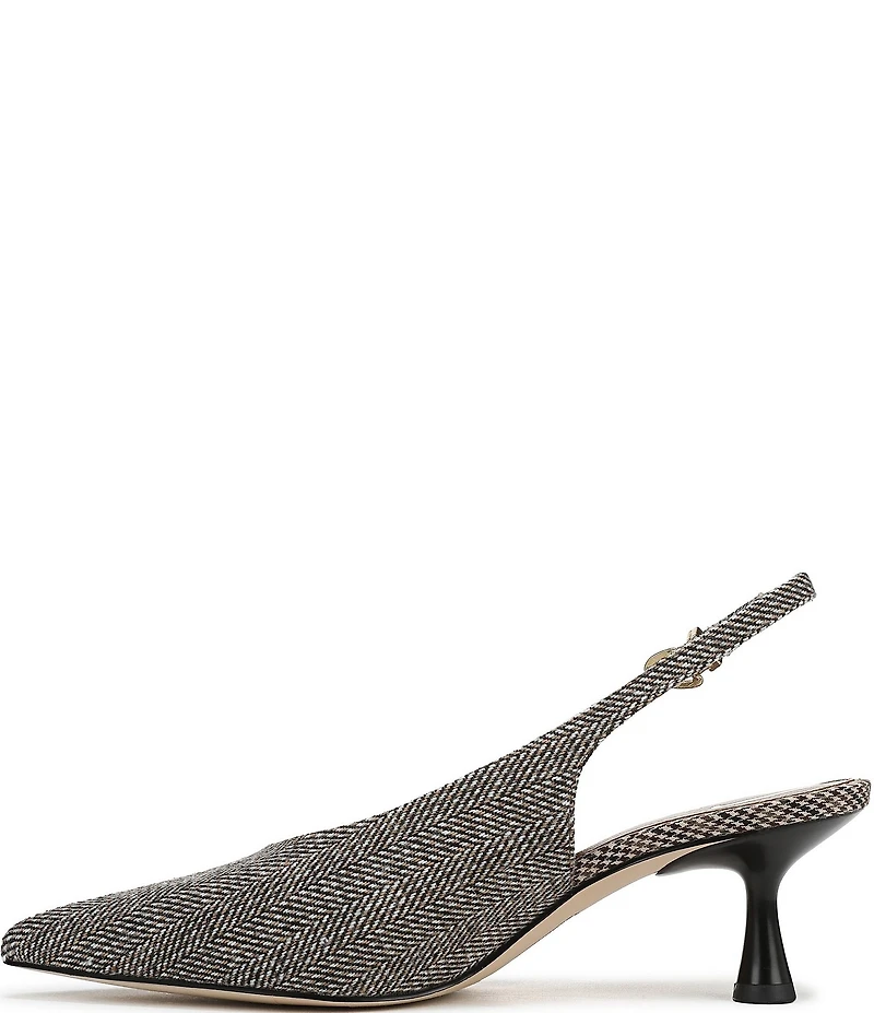 Circus NY by Sam Edelman Fawn Houndstooth Slingback Kitten Heel Dress Pumps
