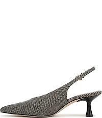 Circus NY by Sam Edelman Fawn Houndstooth Slingback Kitten Heel Dress Pumps