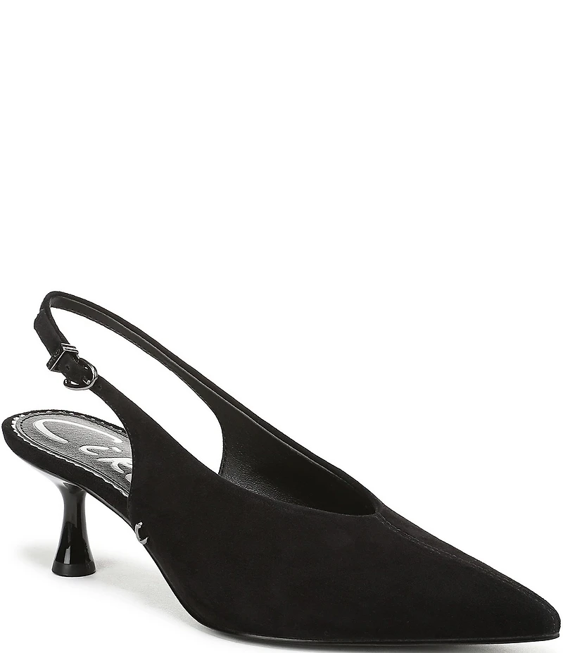 Circus NY by Sam Edelman Fawn Suede Slingback Kitten Heel Dress Pumps