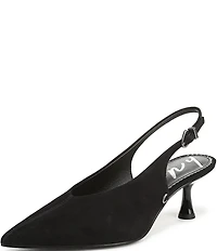 Circus NY by Sam Edelman Fawn Suede Slingback Kitten Heel Dress Pumps