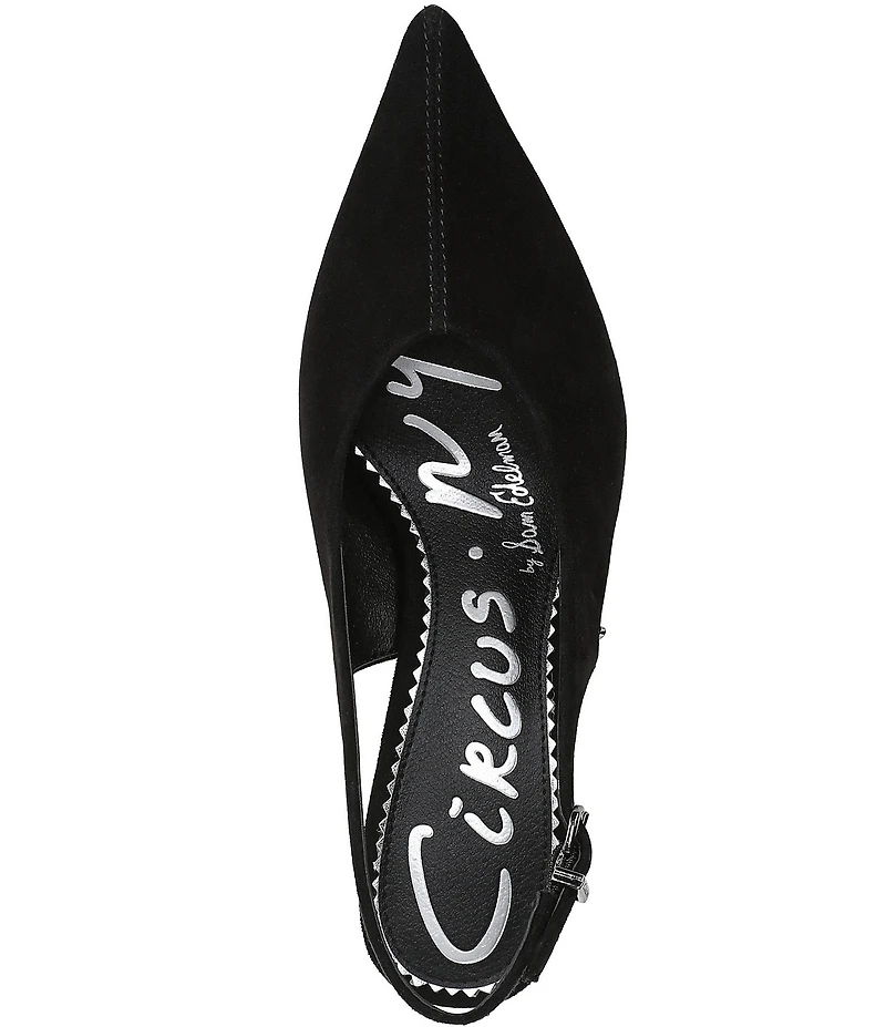 Circus NY by Sam Edelman Fawn Suede Slingback Kitten Heel Dress Pumps