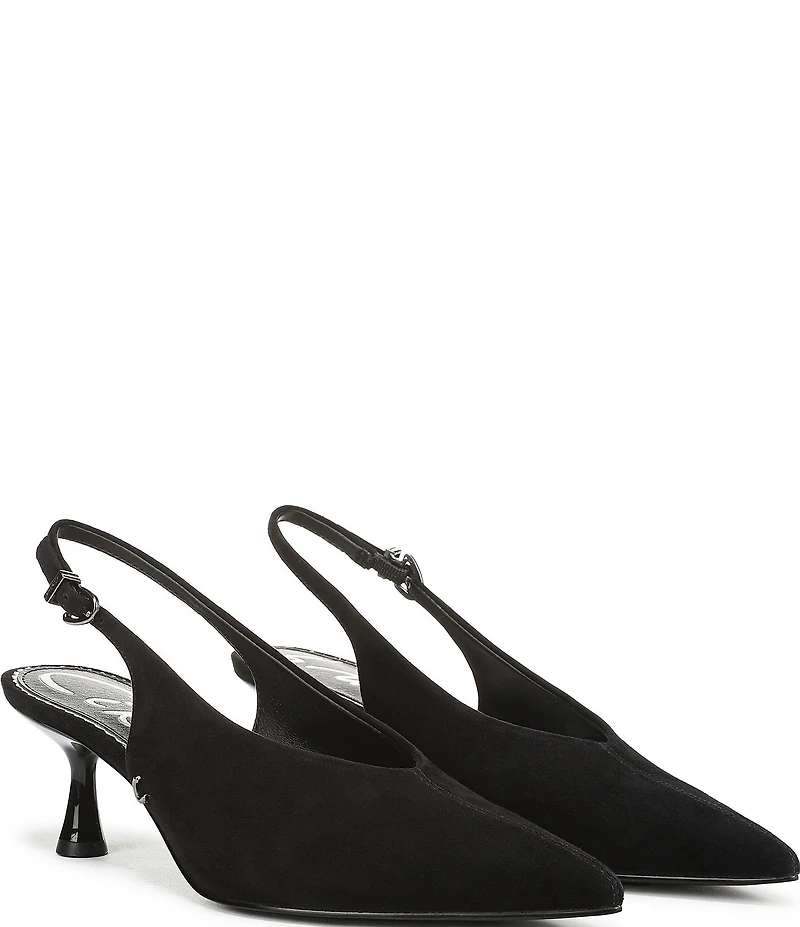 Circus NY by Sam Edelman Fawn Suede Slingback Kitten Heel Dress Pumps