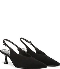 Circus NY by Sam Edelman Fawn Suede Slingback Kitten Heel Dress Pumps