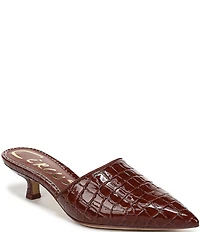 Circus NY by Sam Edelman Gemma Crocodile Embossed Patent Dress Mules
