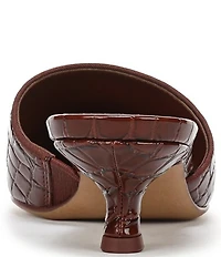 Circus NY by Sam Edelman Gemma Crocodile Embossed Patent Dress Mules