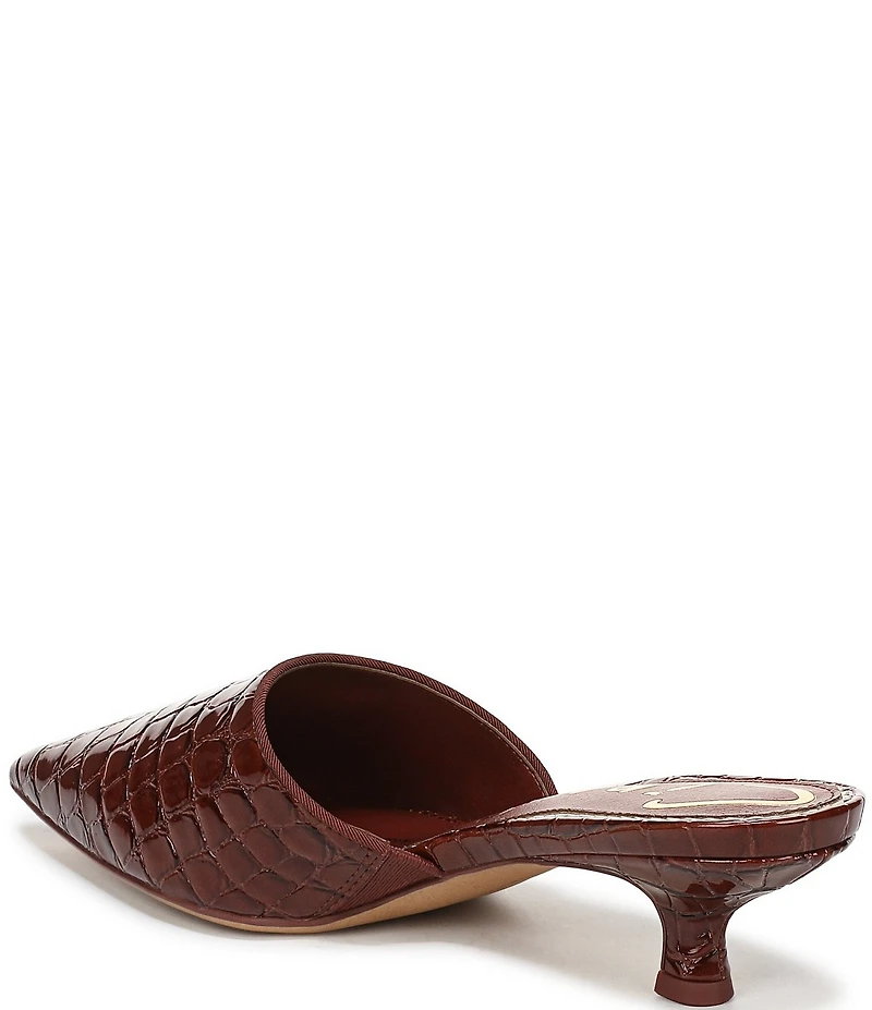 Circus NY by Sam Edelman Gemma Crocodile Embossed Patent Dress Mules