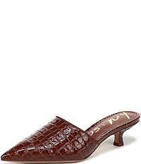 Circus NY by Sam Edelman Gemma Crocodile Embossed Patent Dress Mules