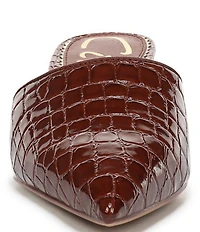 Circus NY by Sam Edelman Gemma Crocodile Embossed Patent Dress Mules