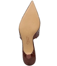 Circus NY by Sam Edelman Gemma Crocodile Embossed Patent Dress Mules