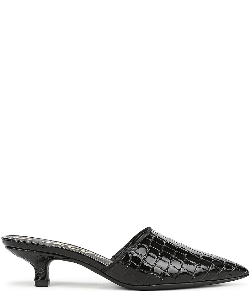 Circus NY by Sam Edelman Gemma Crocodile Embossed Patent Dress Mules
