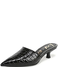 Circus NY by Sam Edelman Gemma Crocodile Embossed Patent Dress Mules