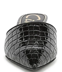 Circus NY by Sam Edelman Gemma Crocodile Embossed Patent Dress Mules