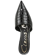 Circus NY by Sam Edelman Gemma Crocodile Embossed Patent Dress Mules
