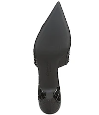 Circus NY by Sam Edelman Gemma Crocodile Embossed Patent Dress Mules