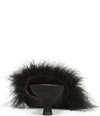 Circus NY by Sam Edelman Gemma Fluff Feather Pointed Toe Dress Mules